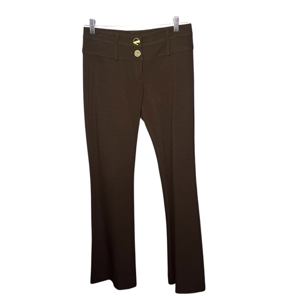 Cache Pants - Cache Women’s Brown Boot Cut Stretch Office Pants